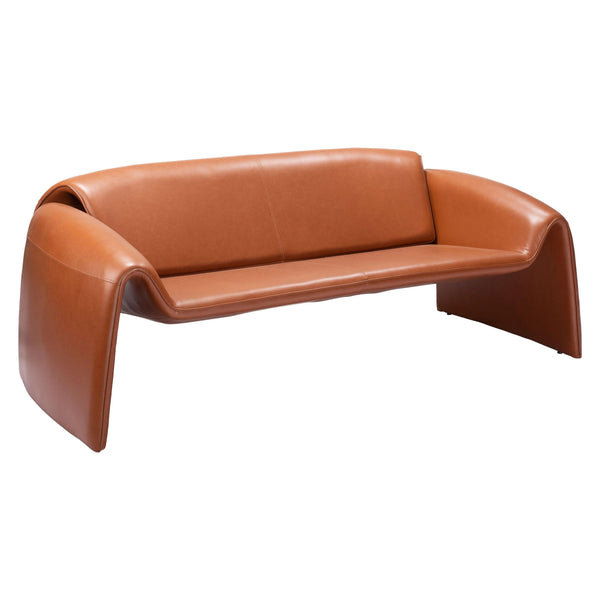 Horten Sofa Brown Sofas & Loveseats LOOMLAN By Zuo Modern