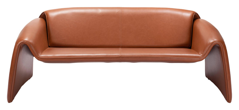 Horten Sofa Brown Sofas & Loveseats LOOMLAN By Zuo Modern