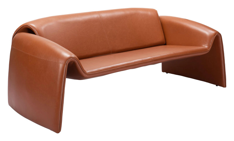 Horten Sofa Brown Sofas & Loveseats LOOMLAN By Zuo Modern