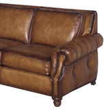 How the Frontier was Won Leather Couch Made in the USA Sofas & Loveseats LOOMLAN By Uptown Sebastian