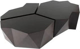 Hudson Cocktail Table Black Large Unique Coffee Table Coffee Tables LOOMLAN By Peninsula Home