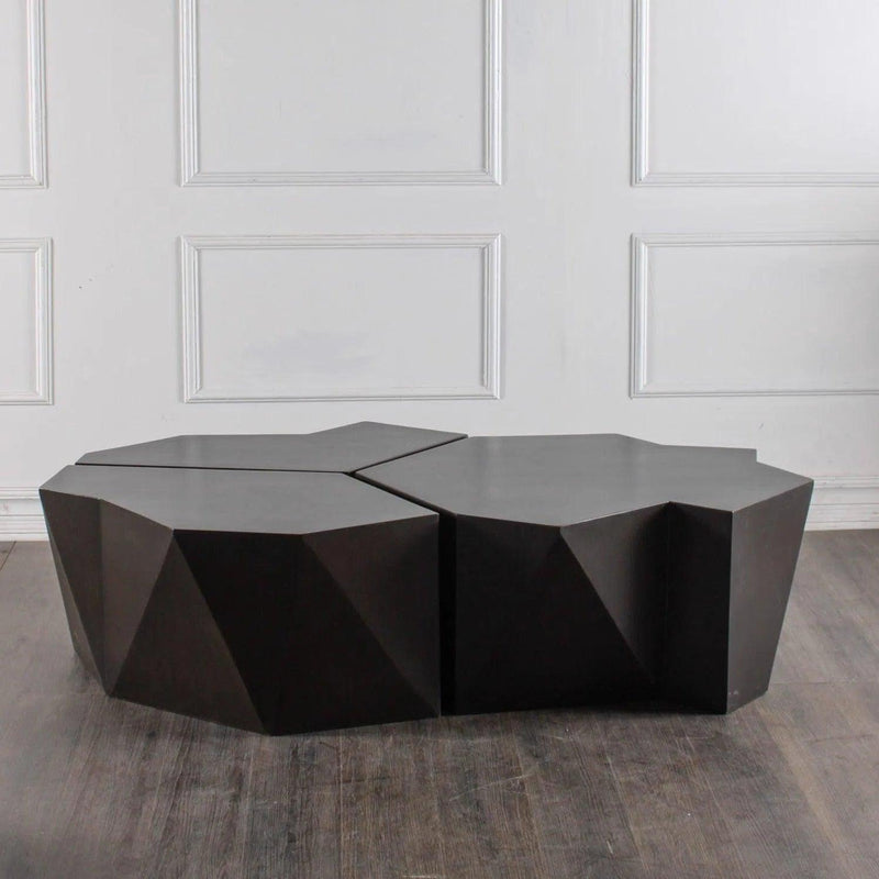 Hudson Cocktail Table Black Large Unique Coffee Table Coffee Tables LOOMLAN By Peninsula Home