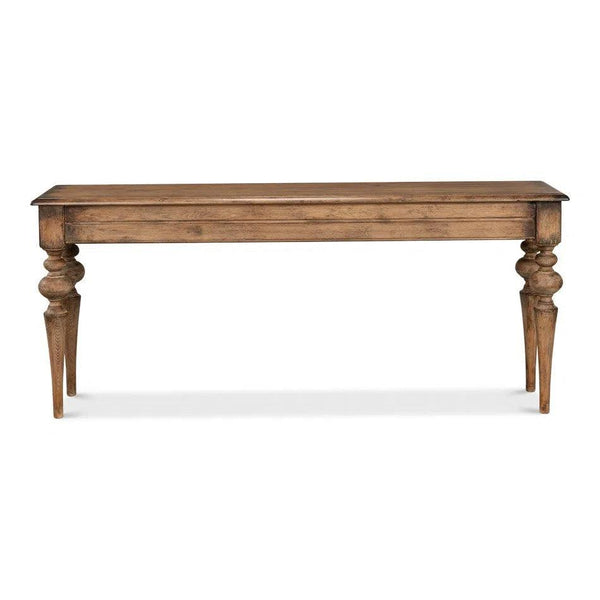 Hudson Console Table Brown Natural Finish Console Tables LOOMLAN By Sarreid