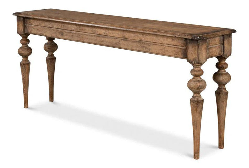 Hudson Console Table Brown Natural Finish Console Tables LOOMLAN By Sarreid