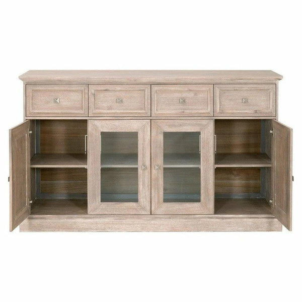 Hudson Sideboard For Dining Room Natural Gray Acacia Sideboards LOOMLAN By Essentials For Living