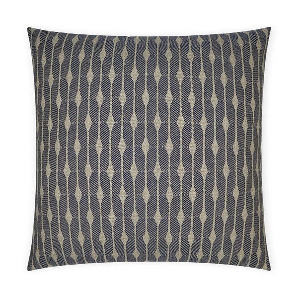 Hugo Navy Blue Throw Pillow With Insert Throw Pillows LOOMLAN By D.V. Kap