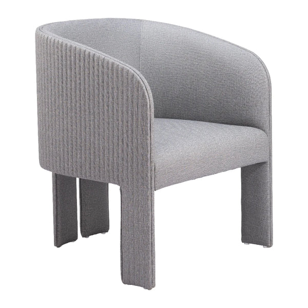 Hull Slate Gray Accent Arm Chair Club Chairs LOOMLAN By Zuo Modern