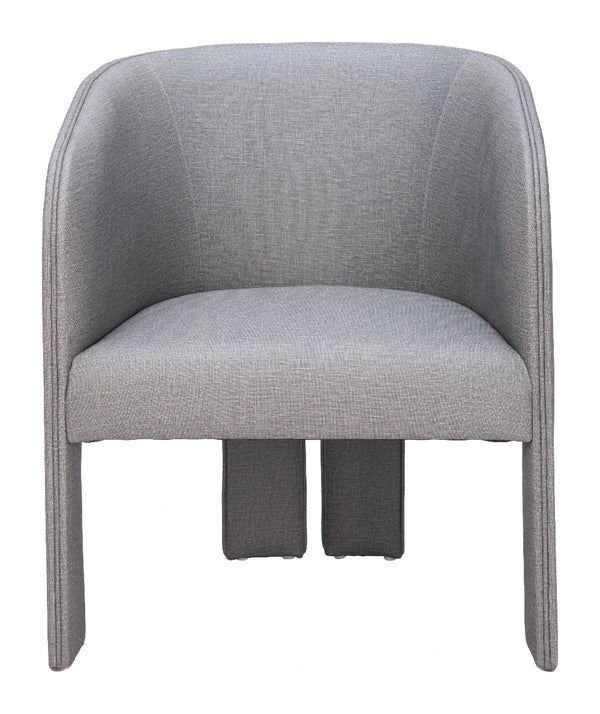 Hull Slate Gray Accent Arm Chair Club Chairs LOOMLAN By Zuo Modern