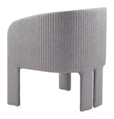 Hull Slate Gray Accent Arm Chair Club Chairs LOOMLAN By Zuo Modern