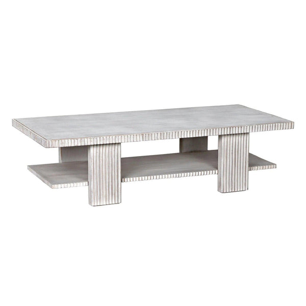 Humphrey Coffee Table, White Wash Coffee Tables LOOMLAN By Noir