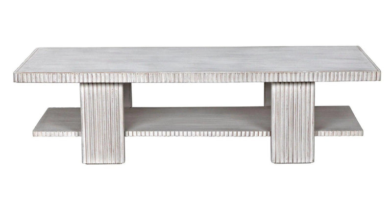 Humphrey Coffee Table, White Wash Coffee Tables LOOMLAN By Noir