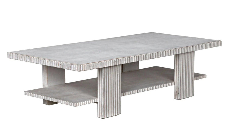 Humphrey Coffee Table, White Wash Coffee Tables LOOMLAN By Noir