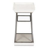 Hunt Country Drink Table Working White Side Tables LOOMLAN By Sarreid