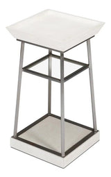 Hunt Country Drink Table Working White Side Tables LOOMLAN By Sarreid