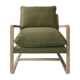 Huntington Club Chair - Moss Boucle Club Chairs LOOMLAN By LH Imports