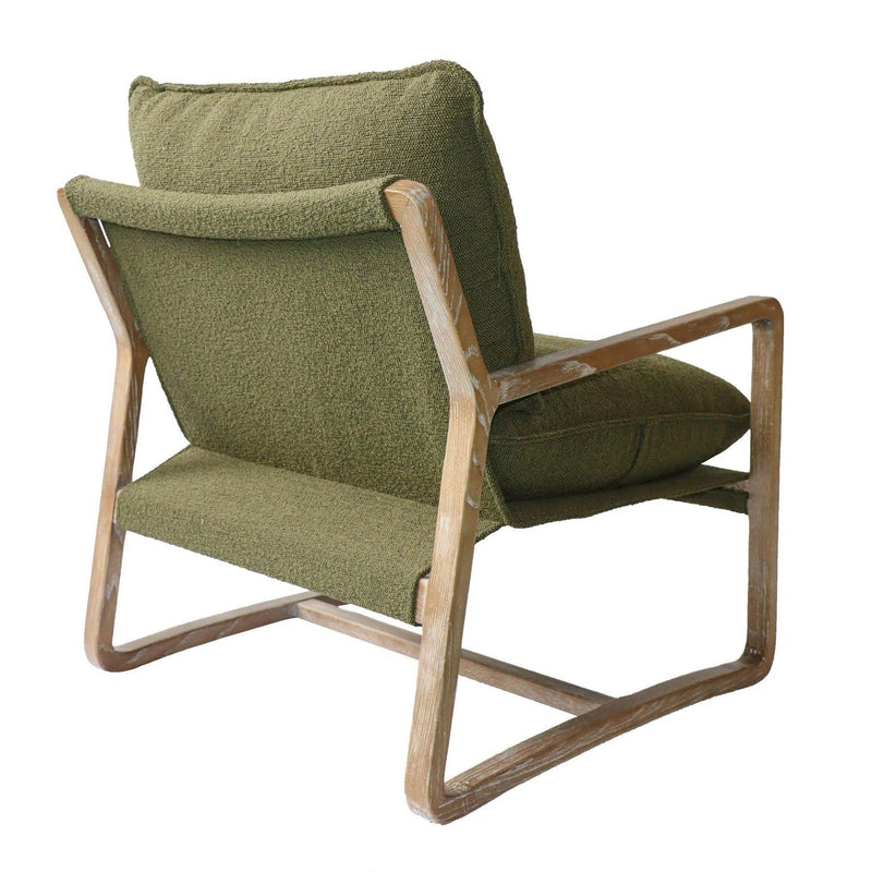 Huntington Club Chair - Moss Boucle Club Chairs LOOMLAN By LH Imports