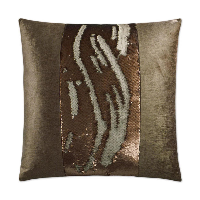 Hylee II Bronze Brown Throw Pillow With Insert Throw Pillows LOOMLAN By D.V. Kap