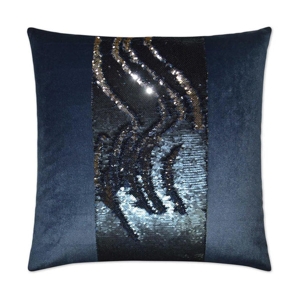 Hylee II Cobalt Blue Throw Pillow With Insert Throw Pillows LOOMLAN By D.V. Kap