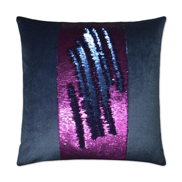 Hylee II Magenta Blue Throw Pillow With Insert Throw Pillows LOOMLAN By D.V. Kap