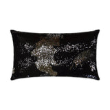 Hylee Lumbar Black Throw Pillow With Insert Throw Pillows LOOMLAN By D.V. Kap