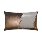 Hylee Lumbar Bronze Throw Pillow With Insert Throw Pillows LOOMLAN By D.V. Kap