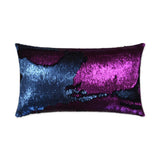 Hylee Lumbar Magenta Blue Throw Pillow With Insert Throw Pillows LOOMLAN By D.V. Kap