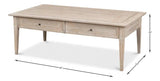 Ibiza Bungalow Cocktail Coffee Table With Drawers Coffee Tables LOOMLAN By Sarreid