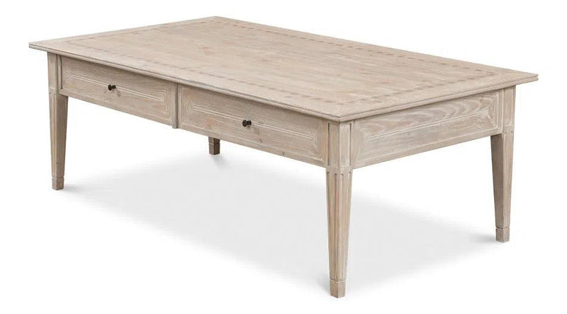 Ibiza Bungalow Cocktail Coffee Table With Drawers Coffee Tables LOOMLAN By Sarreid