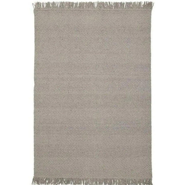Idun Light Grey Solid Handmade Wool Rug By Linie Design Area Rugs LOOMLAN By Linie Design