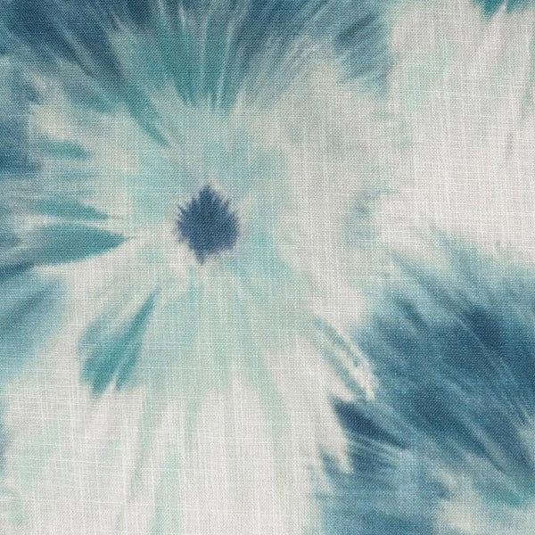 Idyll Abstract Floral Blue Large Throw Pillow With Insert Throw Pillows LOOMLAN By D.V. Kap