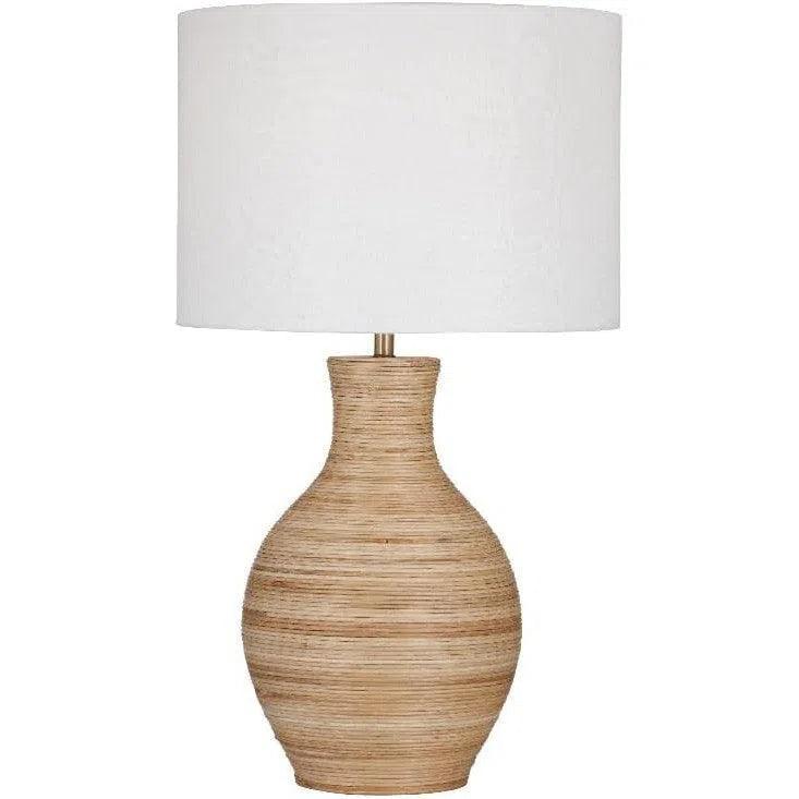 Ileene Natural Wood Table Lamp Table Lamps LOOMLAN By Bassett Mirror