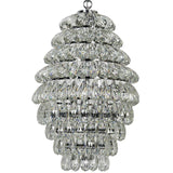 Illumination Metal and Glass Chandelier With Chrome Finish Chandeliers LOOMLAN By Noir