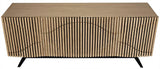 Illusion Steel Base Wood Sideboard Sideboards LOOMLAN By Noir