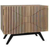 Illusion Steel Base Wood Single Sideboard Sideboards LOOMLAN By Noir