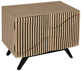 Illusion Steel Base Wood Single Sideboard Sideboards LOOMLAN By Noir