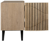 Illusion Steel Base Wood Single Sideboard Sideboards LOOMLAN By Noir