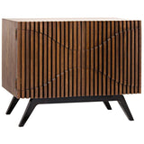 Illusion Wood and Steel Single Sideboard Sideboards LOOMLAN By Noir