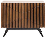 Illusion Wood and Steel Single Sideboard Sideboards LOOMLAN By Noir