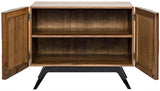 Illusion Wood and Steel Single Sideboard Sideboards LOOMLAN By Noir