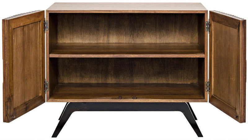 Illusion Wood and Steel Single Sideboard Sideboards LOOMLAN By Noir