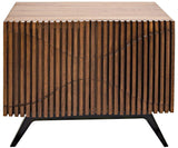 Illusion Wood and Steel Single Sideboard Sideboards LOOMLAN By Noir