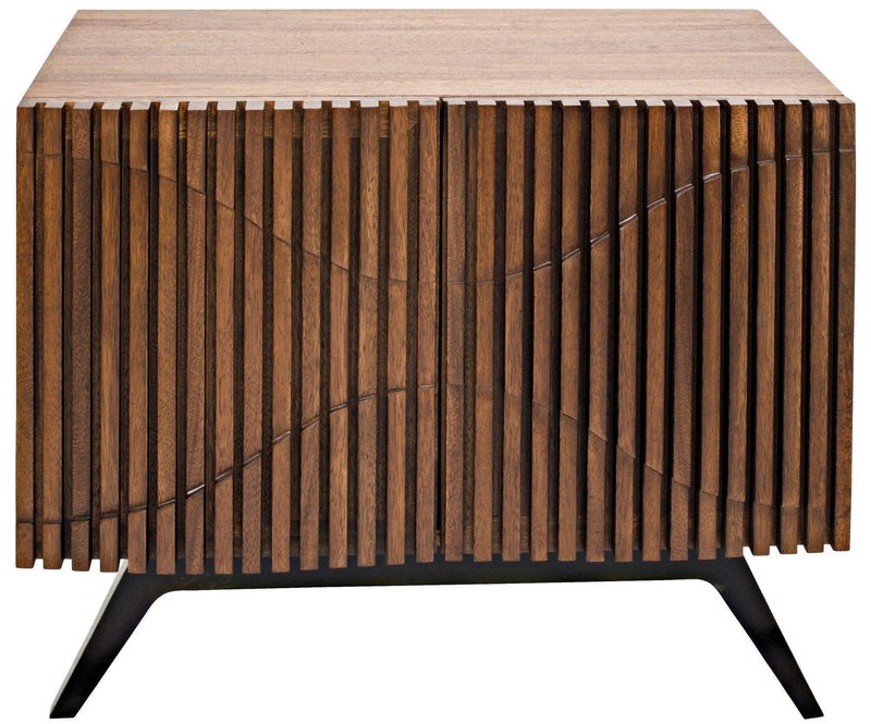 Illusion Wood and Steel Single Sideboard Sideboards LOOMLAN By Noir