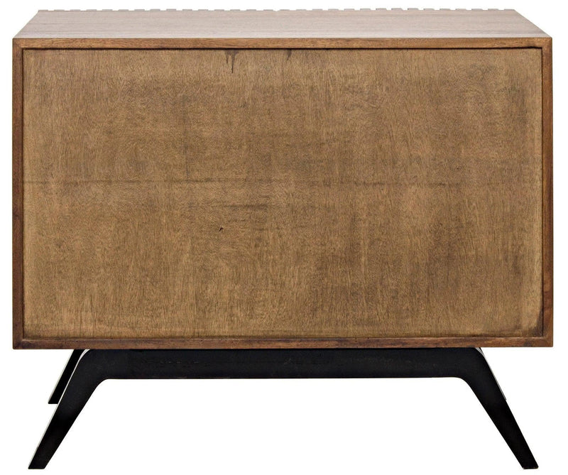 Illusion Wood and Steel Single Sideboard Sideboards LOOMLAN By Noir