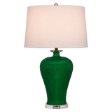 Imperial Green Table Lamp Table Lamps LOOMLAN By Currey & Co