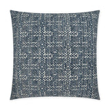 Inca Denim Global Western Chic Navy Large Throw Pillow With Insert Throw Pillows LOOMLAN By D.V. Kap