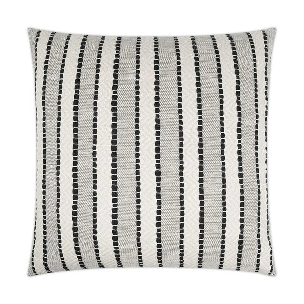 Inca Trail Domino Black Throw Pillow With Insert Throw Pillows LOOMLAN By D.V. Kap