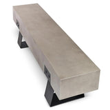 Industrial Fiber Reinforced Concrete Bench Outdoor Benches LOOMLAN By Urbia