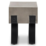 Industrial Fiber Reinforced Concrete Side Table Outdoor Side Tables LOOMLAN By Urbia