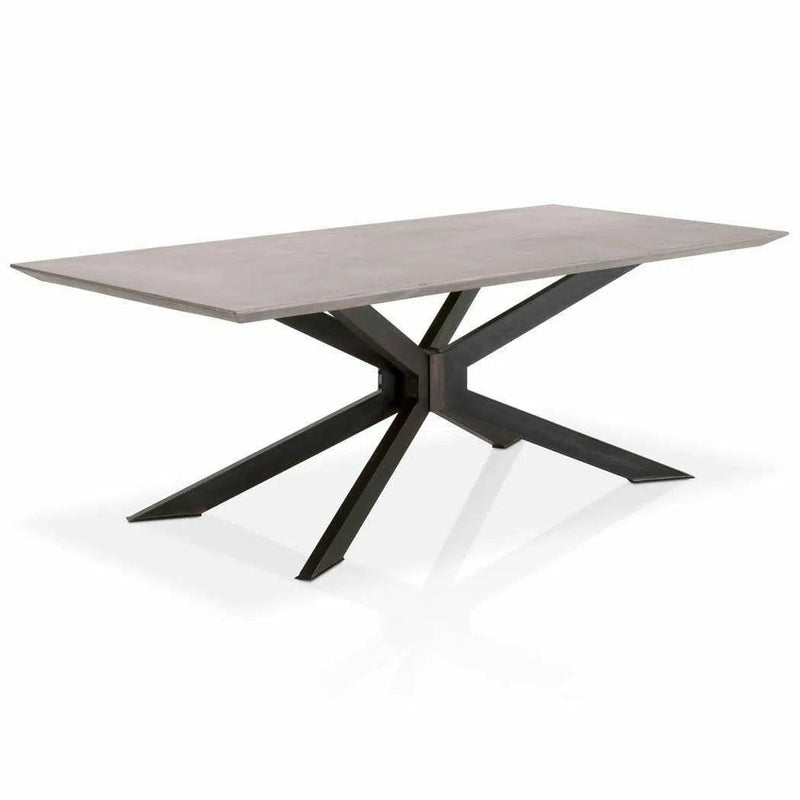 Industry Rectangle Gray Concrete Dining Table Dining Tables LOOMLAN By Essentials For Living