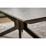 Industry Rectangle Gray Concrete Dining Table Dining Tables LOOMLAN By Essentials For Living